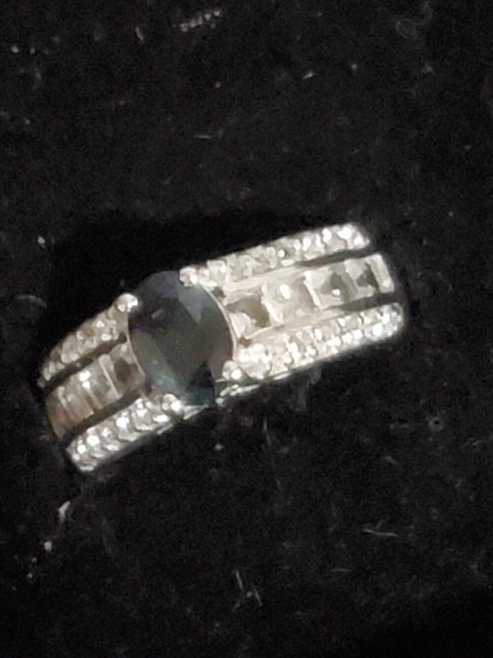 One Beautiful Stone Sterling Silver Ring Jewelry